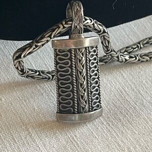 Sterling Silver Byzantine Necklace Lois Hill Style